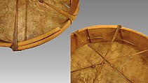 Frame drum, Wood, skin, paint, Native American (Plains region)